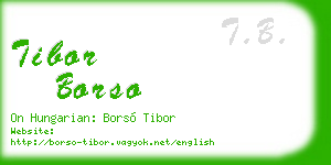 tibor borso business card